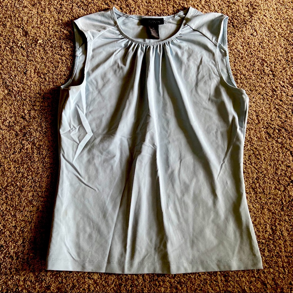 The Limited Light Blue Scoop Neck Blouse Shirt Medium